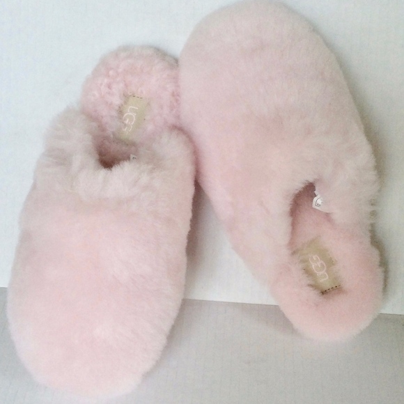 ugg fluff clog slippers